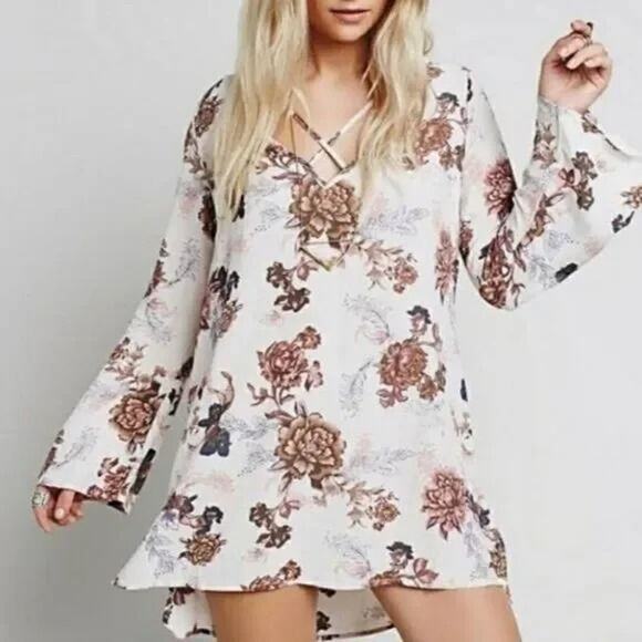 Free People Heartbeat Floral Tunic Dress - Picture 4 of 10